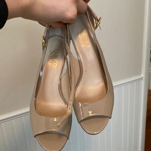 Franco Sarto nude heels.